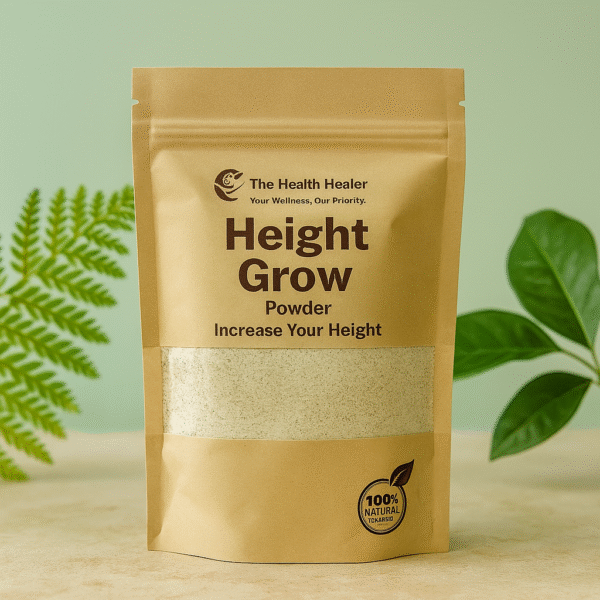 The Health Healer Height Grow Powder – 100% Natural Height Increase Supplement (60 Grams)