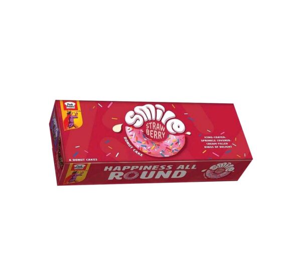 Peek Freans Smile donut cake strawberry 6 pieces